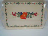 Corelle ABUNDANCE Fruit Sandstone Melamine RECTANGULAR TRAY Serving 19 x 11