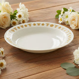 1 CORELLE Corning BUTTERFLY GOLD 15-oz Soup BOWL 8.5" Flat Rimmed Plate Floral