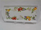 Corelle CHUTNEY Melamine Plastic TIDBIT TRAY Serving 15x6 Fruit Orchard Harvest