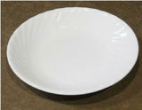 ❤️ PRISTINE! Corelle 20-oz ENHANCEMENTS 8.5" PASTA BOWL Shallow Soup Stew White Swirl