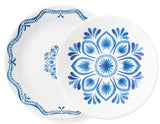 ❤️ 16-pc Corelle LISBON TERRACE Dinnerware Set *Plates & Bowls Blue Portugal Tiles