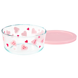 PYREX 7 Cup VALENTINE CONVERSATION CANDY HEARTS Storage Bowl Love Amore Hug Me