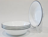 *NEW 20-pc Corelle STONE GREY DINNERWARE SET *Silver Gray Marble Asher Ribbons