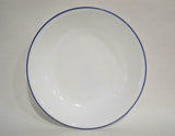 ❤️ Corelle BRIGHT BLUE RIM 20-oz PASTA BOWL Shallow Soup *Cobalt Circles True Ocean