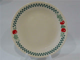 1 Corelle FARM FRESH Sandstone 10 1/4" DINNER PLATE Green Gingham Apples