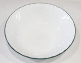 *NRM CORELLE Impressions CALLAWAY 1-Qt SERVING BOWL 8 1/2" Fluted Ivy Green Rim