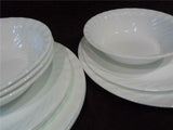 ❤️ 12-pc Corelle ENHANCEMENTS White DINNERWARE SET Dinner Lunch PLATE 18-oz BOWL