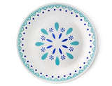 16-pc CORELLE Livingware SANTORINI SKY Dinnerware Set *Cobalt Teal Turquoise NEW