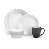 Corelle FARMSTEAD GRAY *Choose: 11" DINNER or 8 1/2" LUNCH PLATE *Grey Farmhouse Curtains