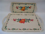 Corelle ABUNDANCE Fruit Sandstone Melamine RECTANGULAR TRAY Serving 19 x 11