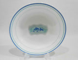 ❤️ EUC Corelle OCEAN DANCE 20-oz PASTA Stew BOWL Blue Green Sea Playful Dolphins