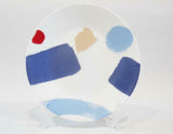 *NEW 16-pc Corelle VIVID SPLASH DINNERWARE SET Bold Blue Paint Brushstrokes