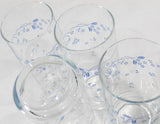 ❤️ Corelle PROVINCIAL BLUE 16-oz GLASSES Iced Tea Tumbler English Garden Floral