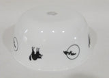 ❤️ 1 Corelle HALLOWEEN 28-oz Soup Cereal Chili BOWL 6 1/4" Black CATS & BATS