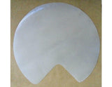 27x19 LAZY SUSAN Kitchen Cabinet CLEAR PLASTIC GRIP SHELF LINER Kidney Shape *NO Pole