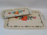 Corelle ABUNDANCE Fruit Sandstone Melamine Plastic TIDBIT TRAY Serving 15 x 6