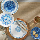 ❤️ 16-pc Corelle LISBON TERRACE Dinnerware Set *Plates & Bowls Blue Portugal Tiles