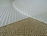 27x19 LAZY SUSAN Kitchen Cabinet CLEAR PLASTIC GRIP SHELF LINER Kidney Shape *NO Pole