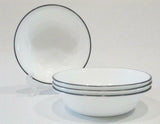 *NEW 20-pc Corelle STONE GREY DINNERWARE SET *Silver Gray Marble Asher Ribbons