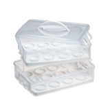 SNAPWARE Snap 'N Stack 2 LAYER CUPCAKE & COOKIE CARRIER *Plastic Holds 24 CAKES