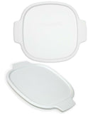 ❤️ 1 CORNINGWARE 2 Qt / 3 Qt White PLASTIC COVER A-2-PC Tab Casserole Storage Lid