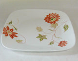 ❤️ CORELLE Square MATILDA >Choice: DINNER or LUNCH PLATE Orange BOHEMIAN FLORAL