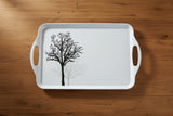 Corelle TIMBER SHADOWS Rectangular MELAMINE Plastic SERVING TRAY 18 x 11.5 x 2