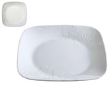 1 Corelle BOUTIQUE CHERISH White Embossed 6.5" Square BREAD DESSERT PLATE *New