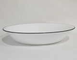 Corelle BLACK RIM 20-oz PASTA BOWL Shallow Soup *Cafe, Simple, Mosaic, Lyrics
