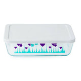 Pyrex 6-Cup Red LUCKY in LOVE or Purple MIDNIGHT GARDEN Bowl Hearts & Shamrocks