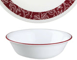 1 NEW Corelle BANDHANI 18-oz SOUP CEREAL SALAD BOWL 6.25" Dark Crimson Red Rim