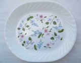 ❤️ Corelle DELICATE ARRAY Chop Plate SERVING PLATTER Entree Floral Swirl Rim