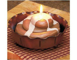 Original 6" CINNAMON BUN or BERRY BRUMBLE 12 oz CANDLE +Gingham NAPKIN & DISH