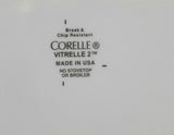 Corelle PRO DANCING CAROUSEL LUNCH PLATE Turquoise Brown 30% Thicker Vitrelle 2