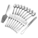 18pc HAMPTON FORGE Lexington Mirror HOSTESS DESSERT FLATWARE SET Stainless *NEW
