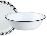 ❤️ 1 Corelle BLACK Rim 18-oz SOUP Cereal BOWL *Brasserie, Cusco, Mosaic, Dots
