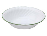 ❤️ 1 Corelle CHUTNEY or DELICATE ARRAY 18-oz Swirled SOUP CEREAL BOWL Green Rim