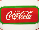 DRINK COCA~COLA Stoneware SNACK TRAY 12x7 Coke Soda Beverage RED GREEN WHITE New