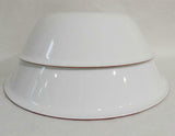 Corelle RED RIM Choice: 1 Qt or 2 Qt SERVING BOWL *Cafe Holly Bandhani Crimson