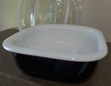 New 3-pc Corelle 1.5 Qt BLACK Simplylite BAKE SERVE STORE Casserole Dish & Covers