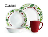❤️ 16-pc Corelle BIRDS and BOUGHS Dinnerware Set *CHRISTMAS + 2014 Holiday Plate