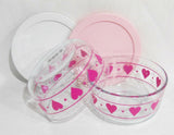 PYREX 4 Cup VALENTINE HEARTS STORAGE BOWL Love Hugs *Choose WHITE or PINK COVER