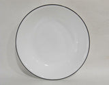 Corelle BLACK RIM 20-oz PASTA BOWL Shallow Soup *Cafe, Simple, Mosaic, Lyrics