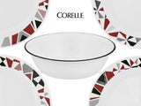 ❤️ 1 Corelle BLACK RIM 18-oz SOUP Cereal  BOWL *Inked Poppy Brasserie Cusco Paloma