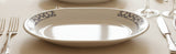 1 Corelle URBAN GRID 12 x 10 SERVING PLATTER Meat Plate Chop Tray GREY LATTICE