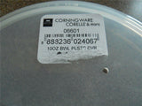 1 Corelle SHEER MICROWAVE Plastic COVER w/Vent Hole for 10-oz Bowl Reheat Food