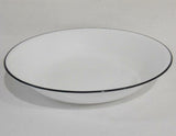 Corelle BLACK RIM 20-oz PASTA BOWL Shallow Soup *Cafe, Simple, Mosaic, Lyrics