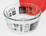Pyrex OHIO STATE Buckeyes OSU FOOTBALL 4 Cup STORAGE BOWL Game Helmet Jersey