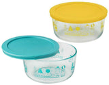 PYREX 4 Cup SUMMER FUN Glass Storage Bowl *BEACH LIGHTHOUSE SAILBOAT FISH SWIM