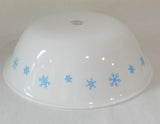 1 Corelle BLUE SNOWFLAKES 1 QT. SERVING BOWL 8.5" Popcorn Salad / Winter Snow